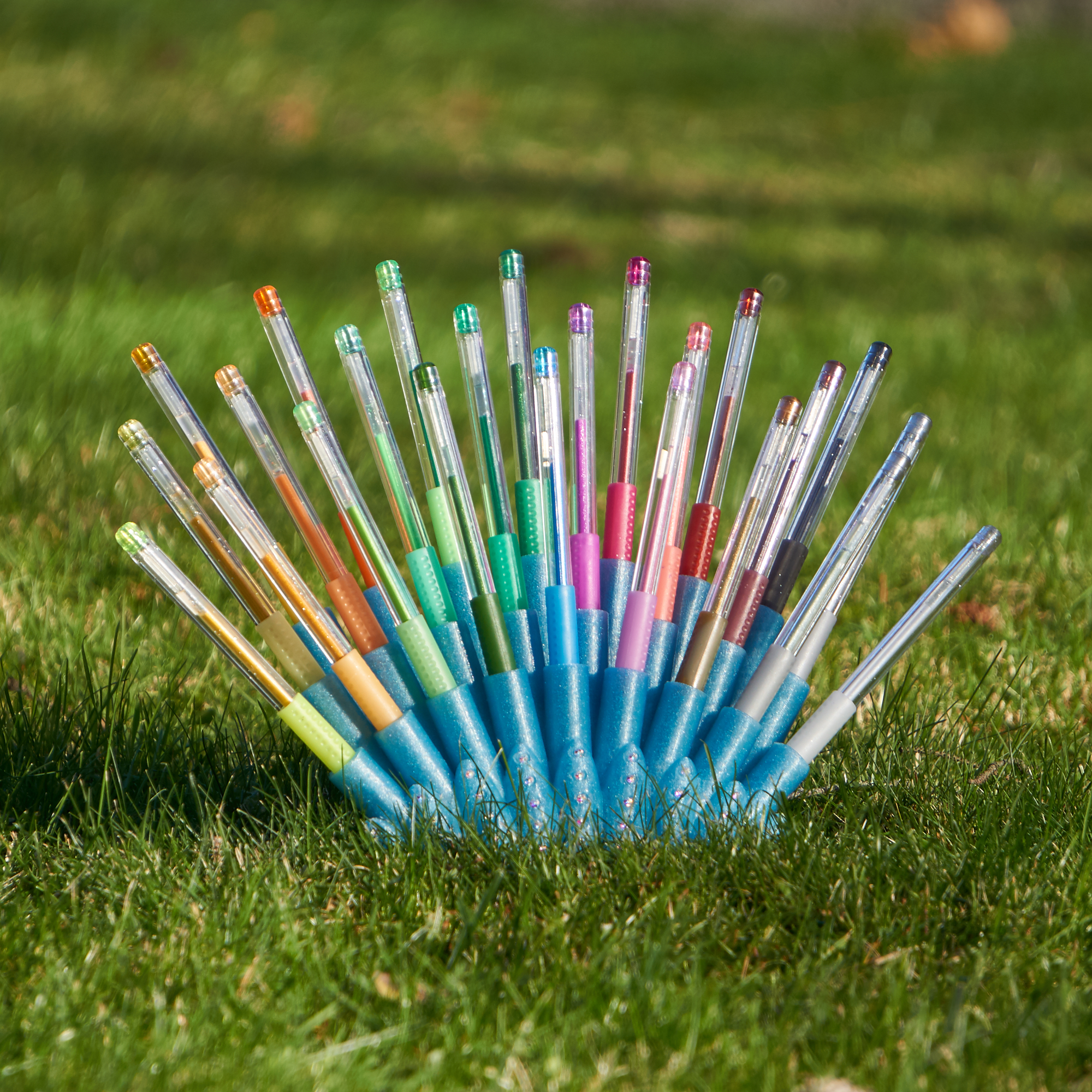 Peacock Gel Pen Stand