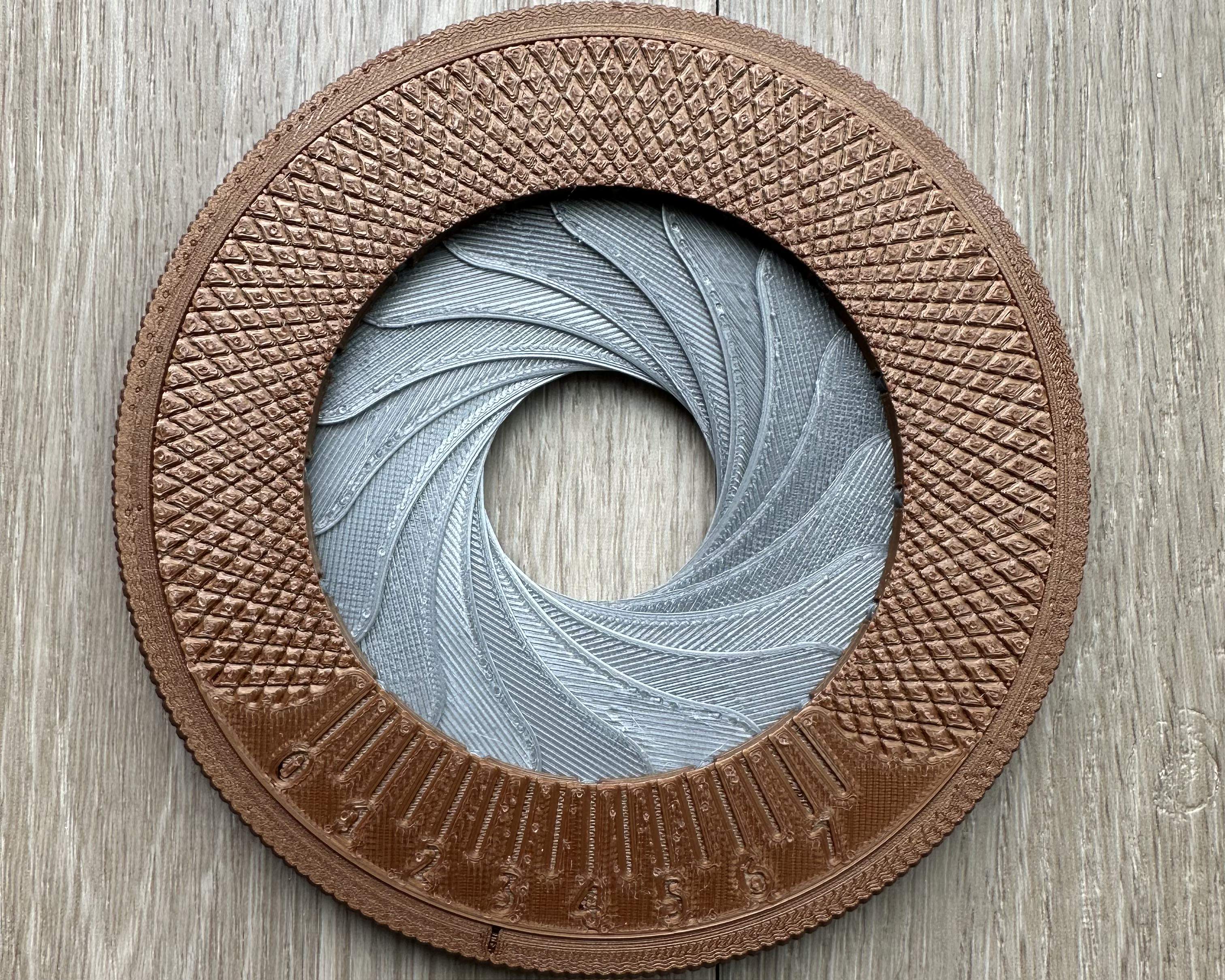 Iris Plotting Compass (No glue or screws, also an incredibly fun desk toy)