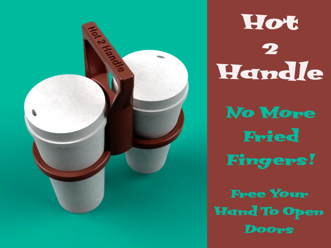 Hot 2 Handle Coffee Tote Carrier