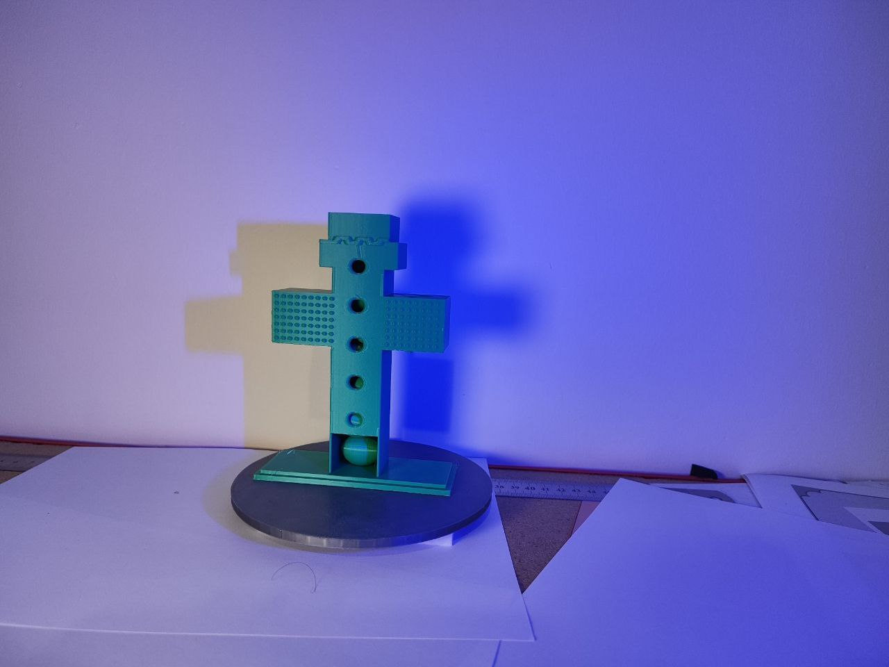 Easter Cross Egg Dispenser - Minimalist Holiday Decor & Organizer
