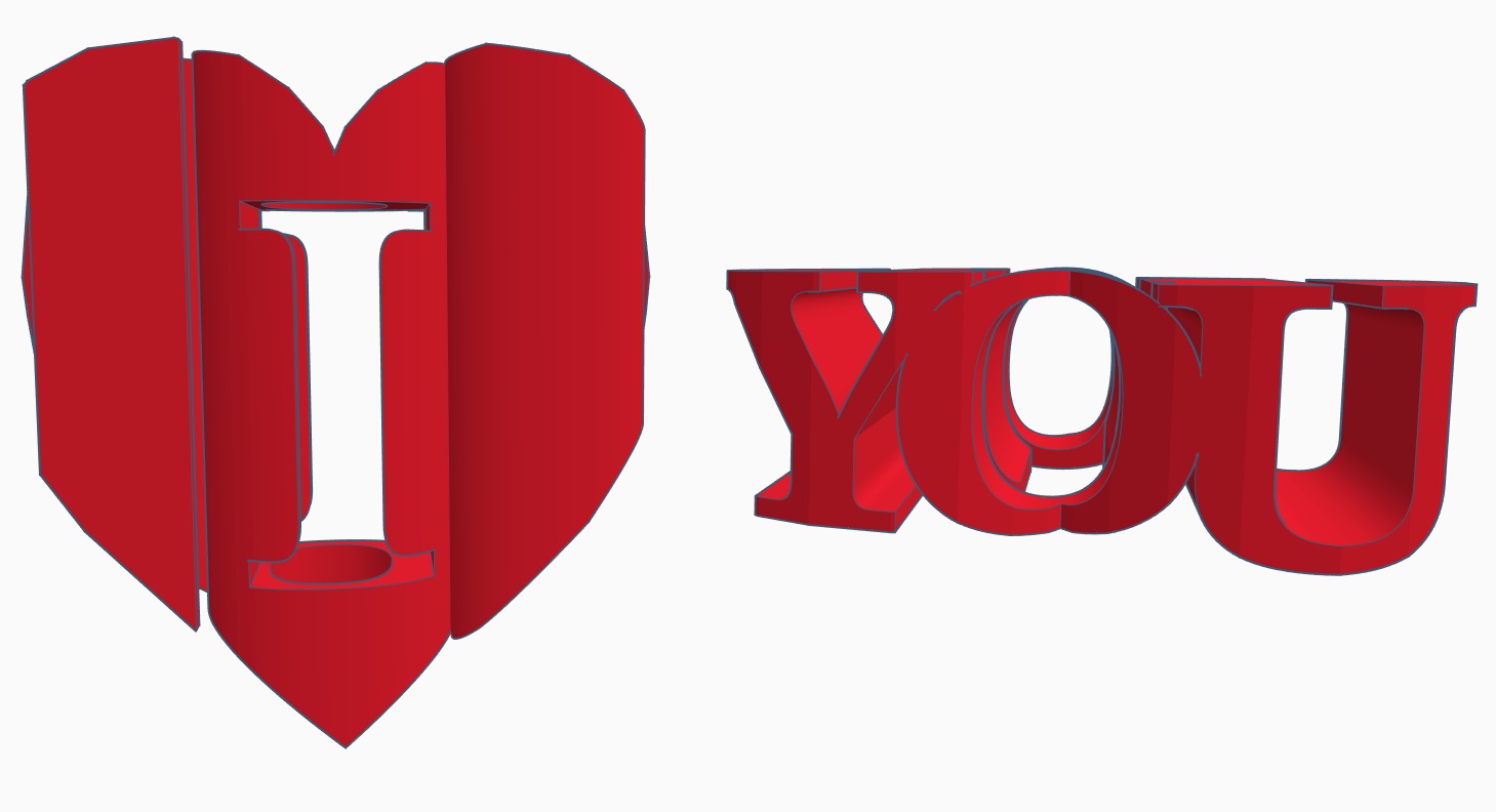 I "Heart" You (Token of Love / Valentines Day Gift)
