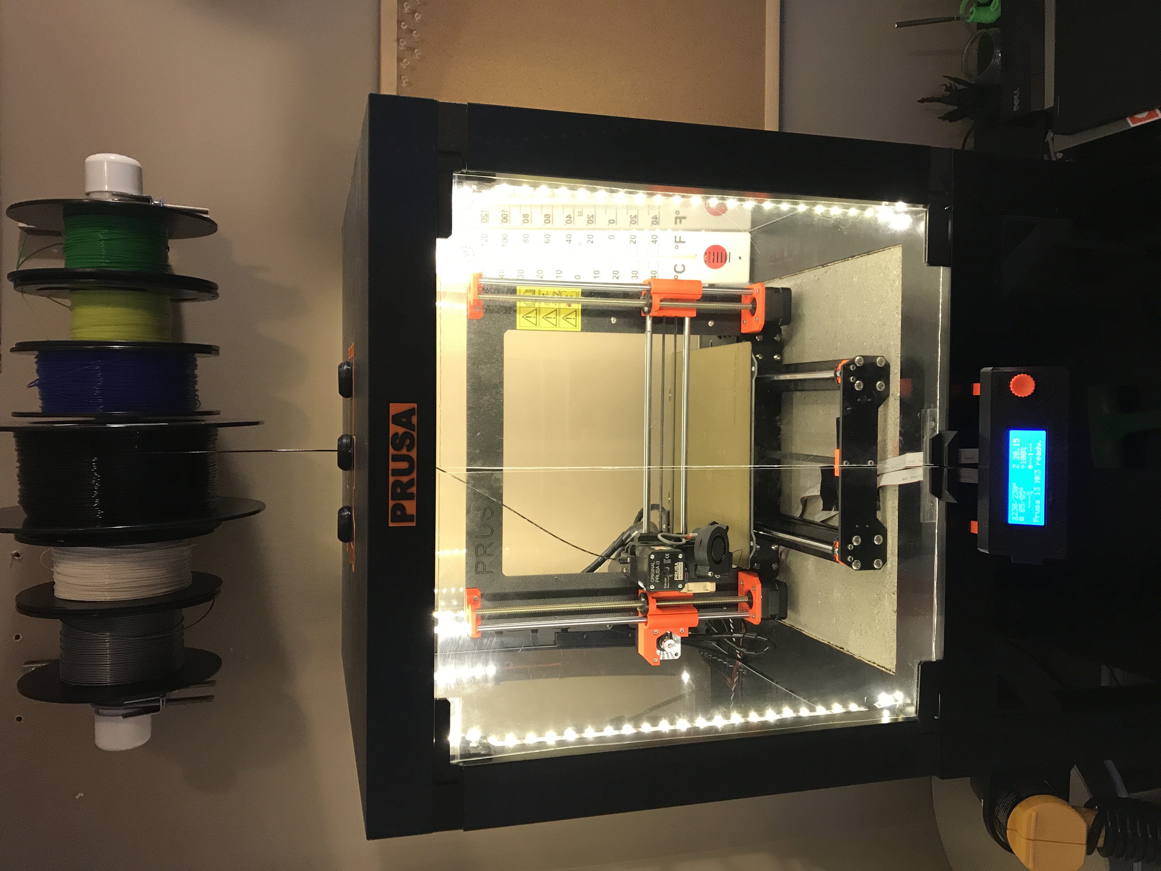 Lack Prusa Enclosure Embedded Paver Braces