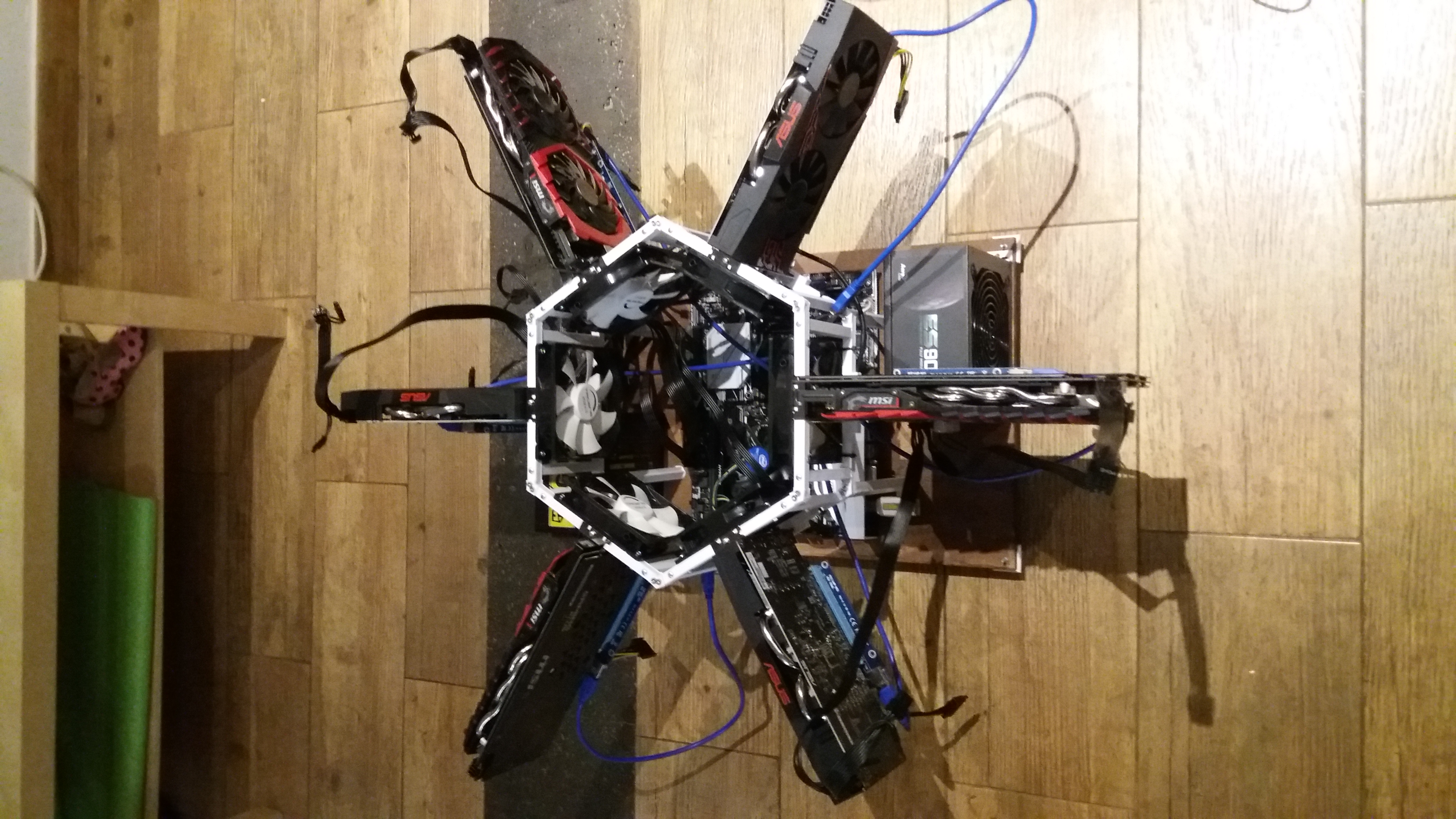 6 GPUs Mining Rig