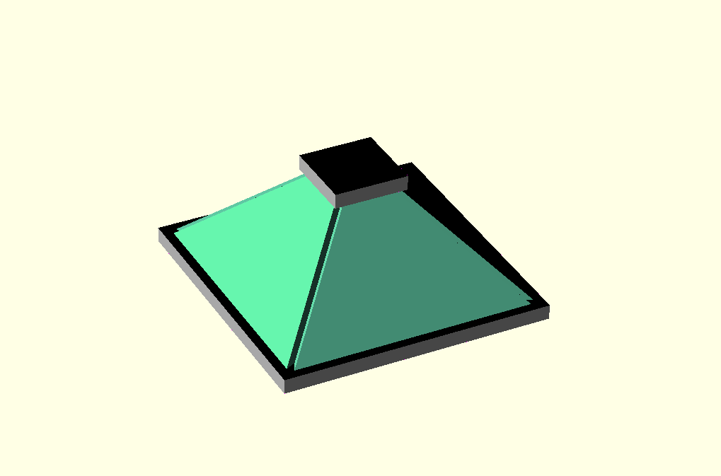 Hologram Pyramid Screen
