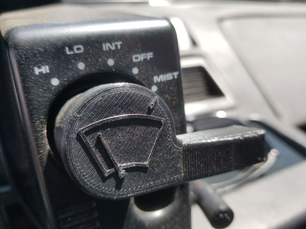 Toyota MR2 AW11 replacement wiper and headlight knobs