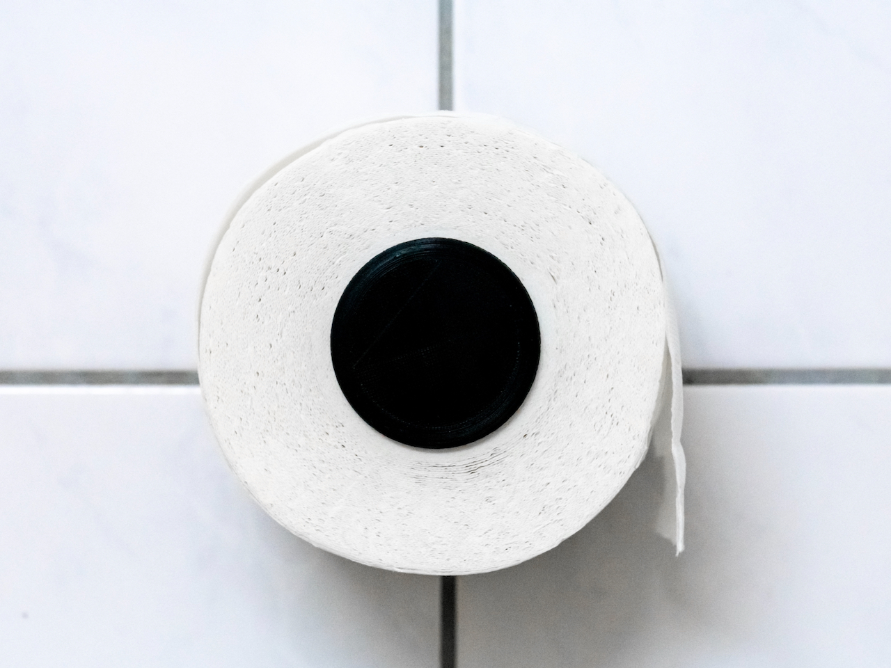 Hyper Minimalistic Toilet Paper Spool Holder