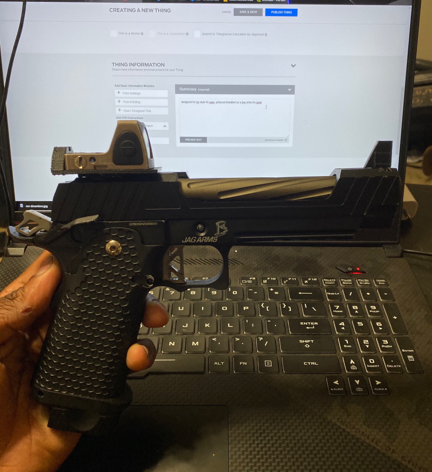 tm hi-capa rmr mount