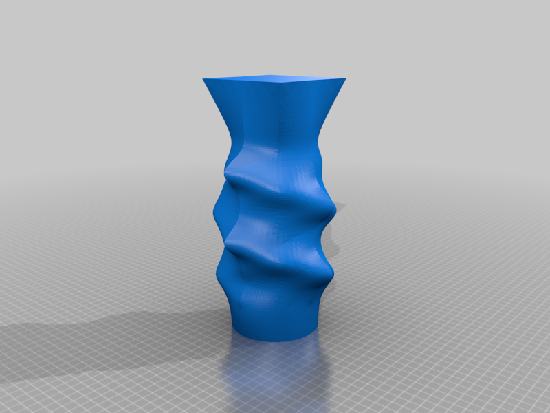 Spiral mineral vase