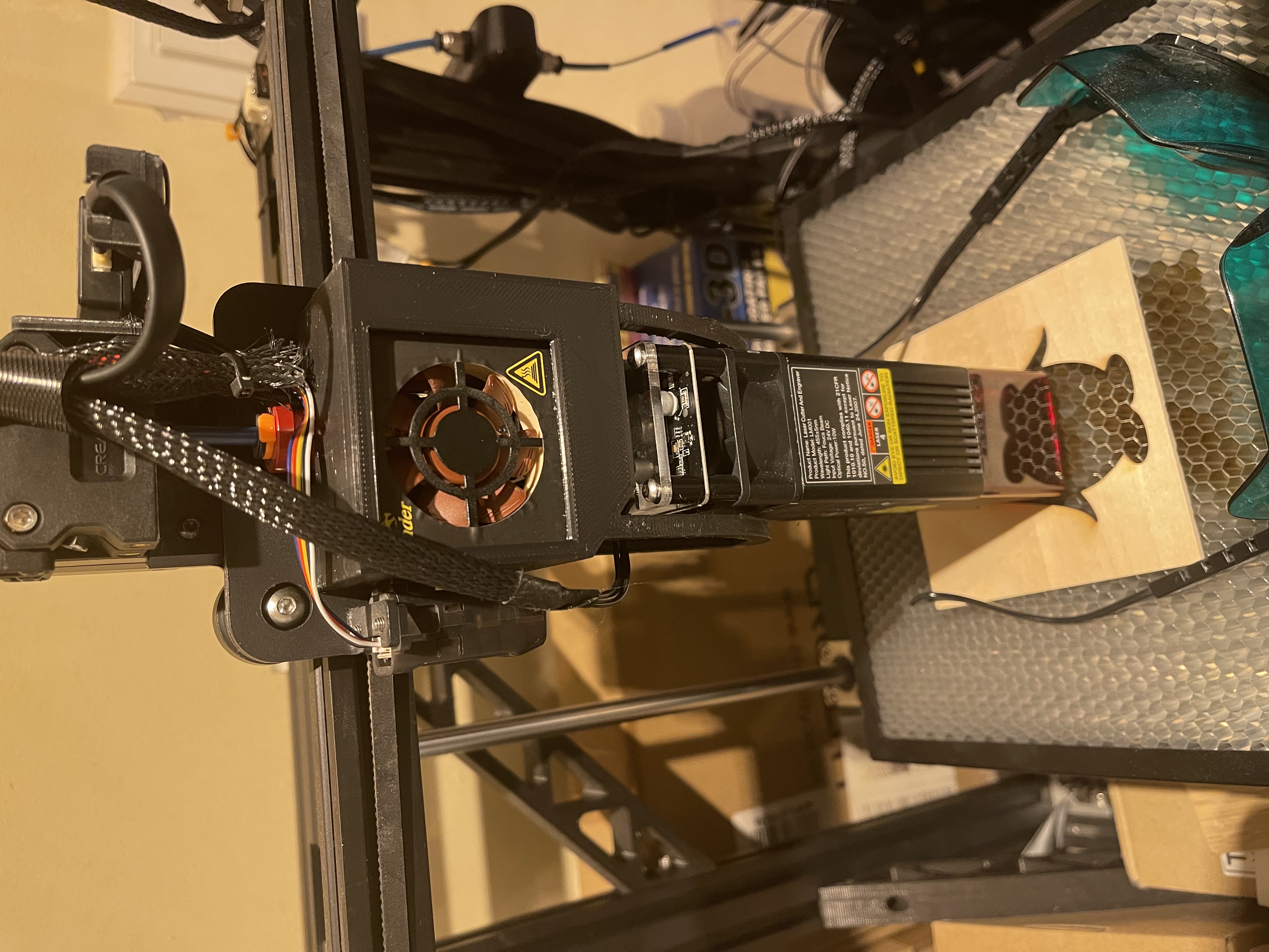 Creality Falcon Laser Module mount for Ender 5 Pro (10W)