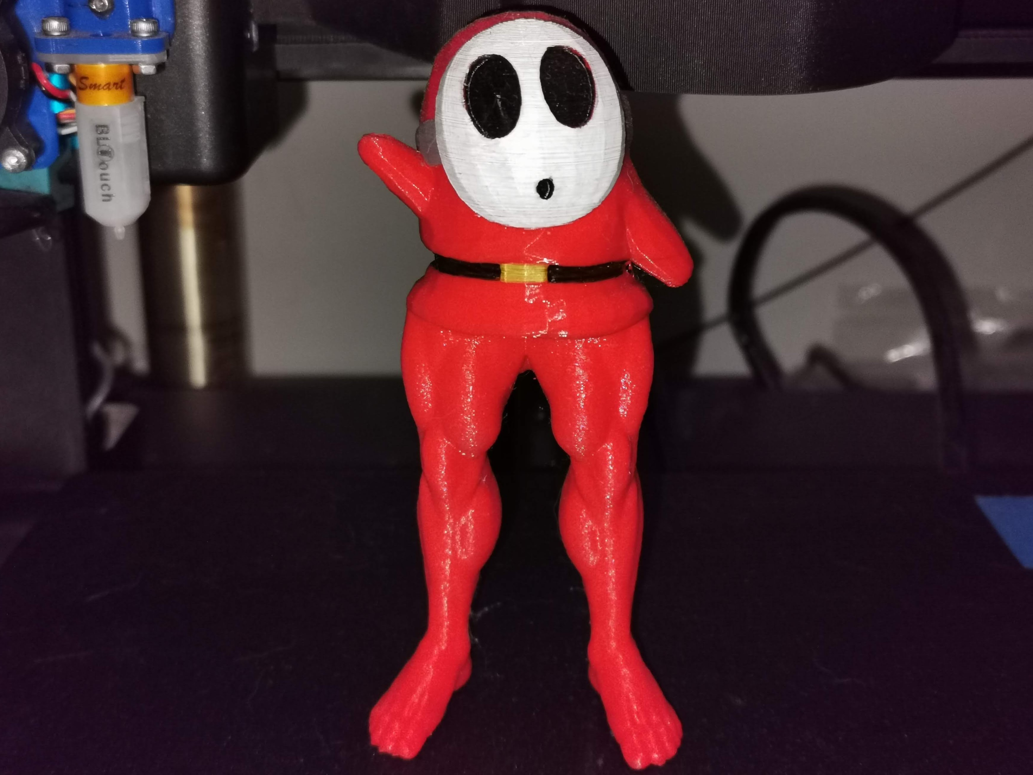 Shy Guy with muscular legs