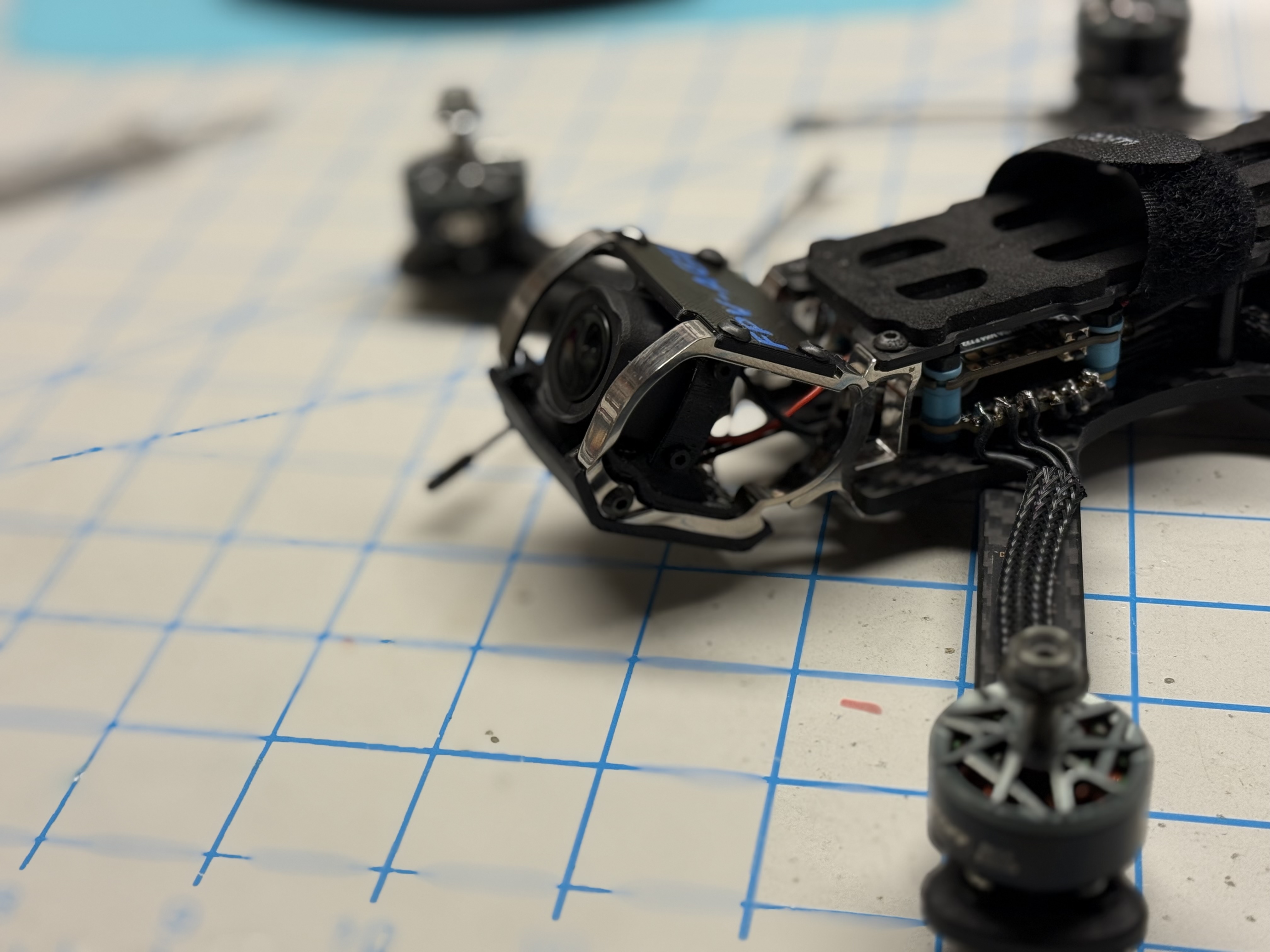 DJI O4 Pro Camera support and skid for Armattan Badger or Marmotte Wide Mode