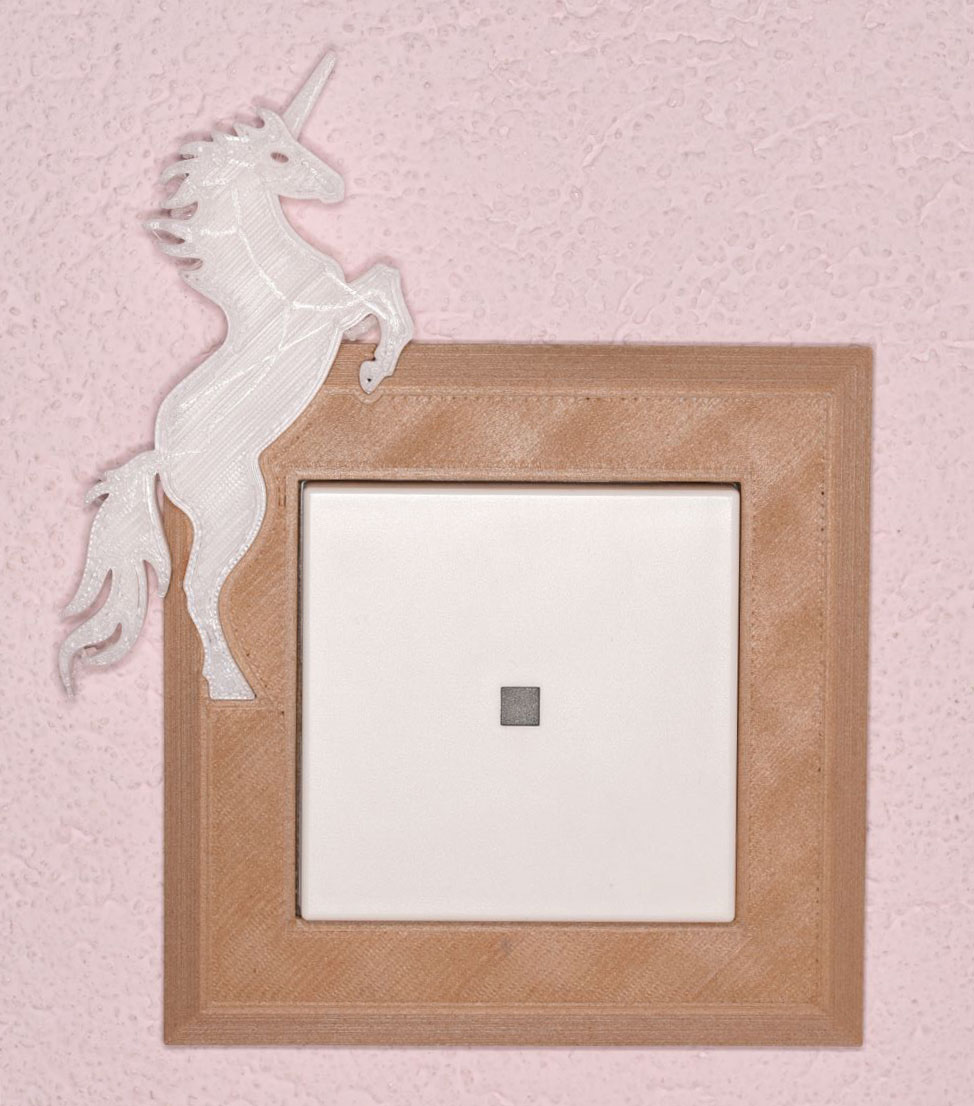 GIRA Standard 55, 1-fach Rahmen, Einhorn