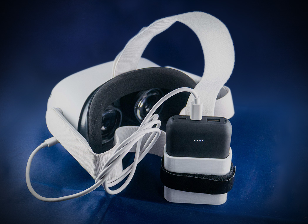 Quest 2 / 3 power bank holder ( FoneKit 10K )