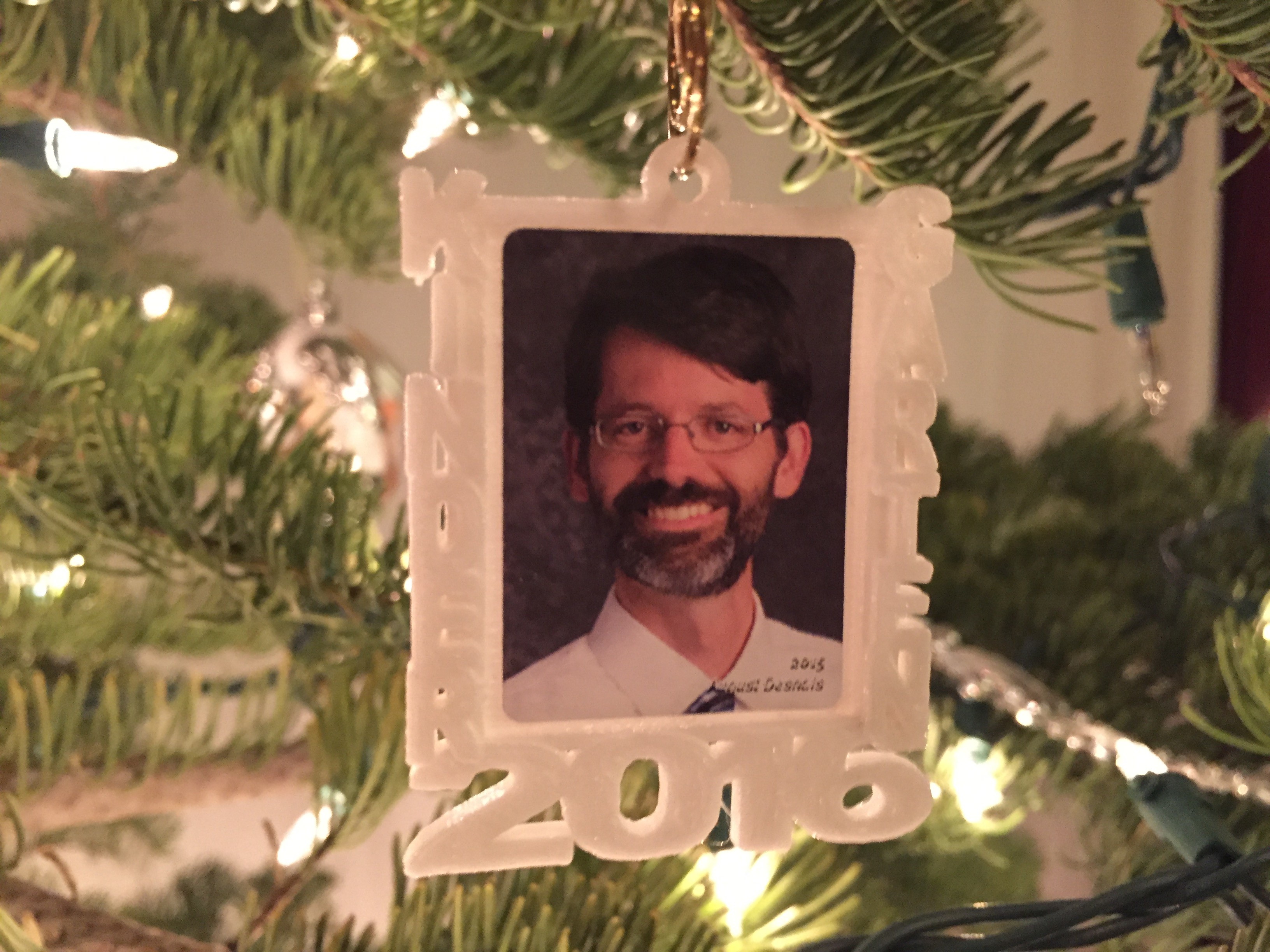 Kindergarten Christmas Ornament, 2016