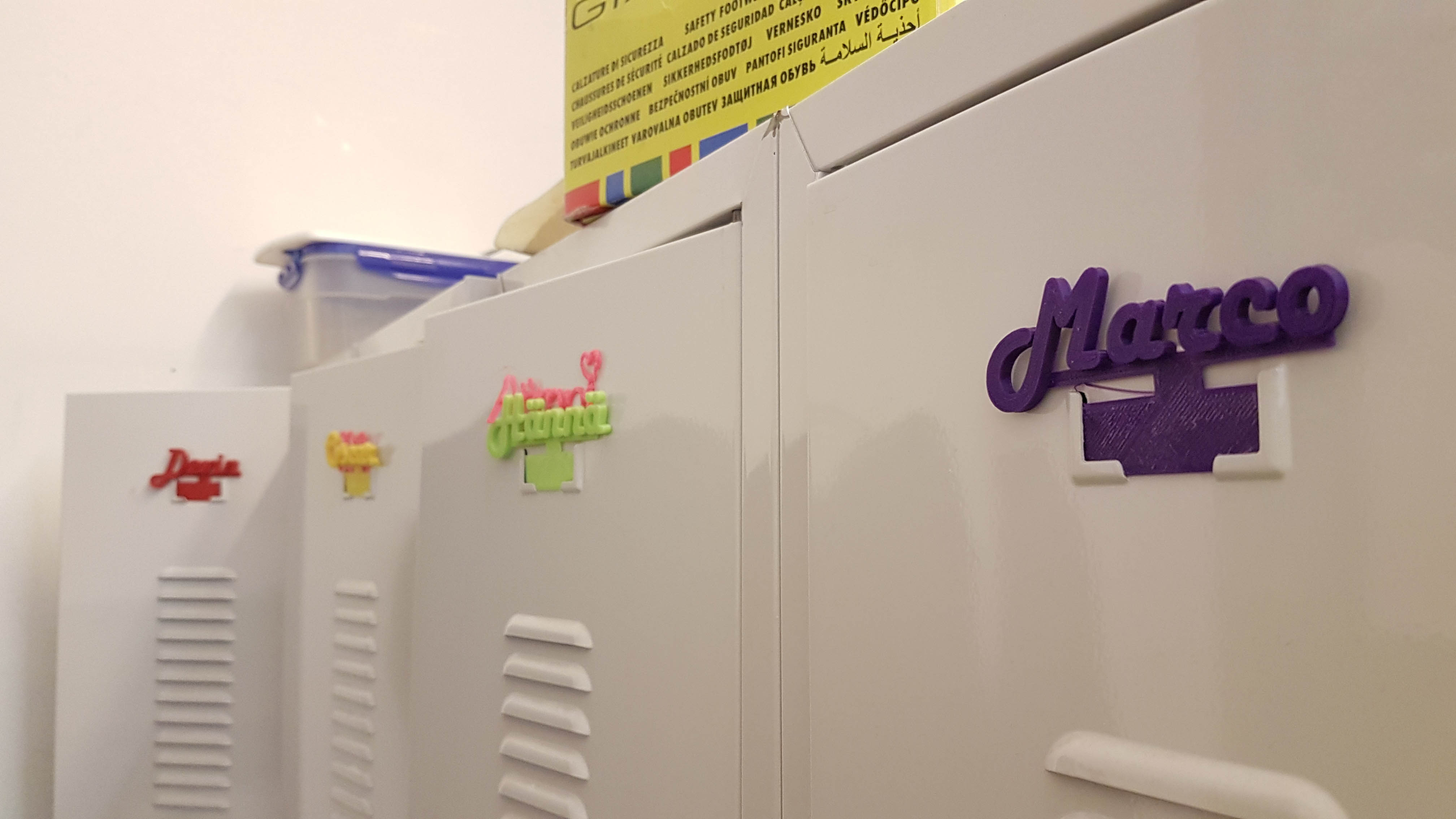 Locker Tags - Spind Namensschild