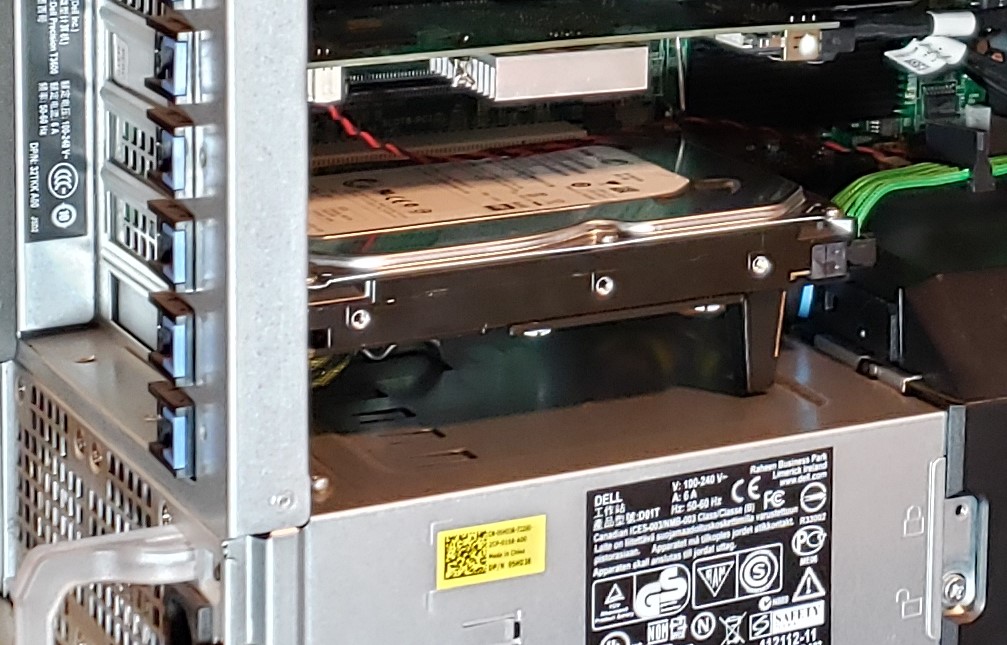 Dell Precision PCI drive mount