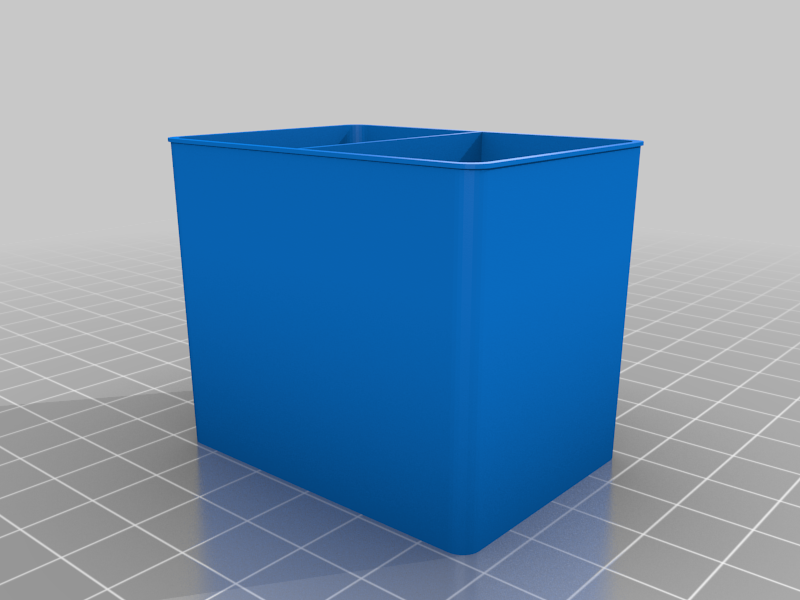 1S 1L example of meneelyt's OpenSCAD HF bins with divider