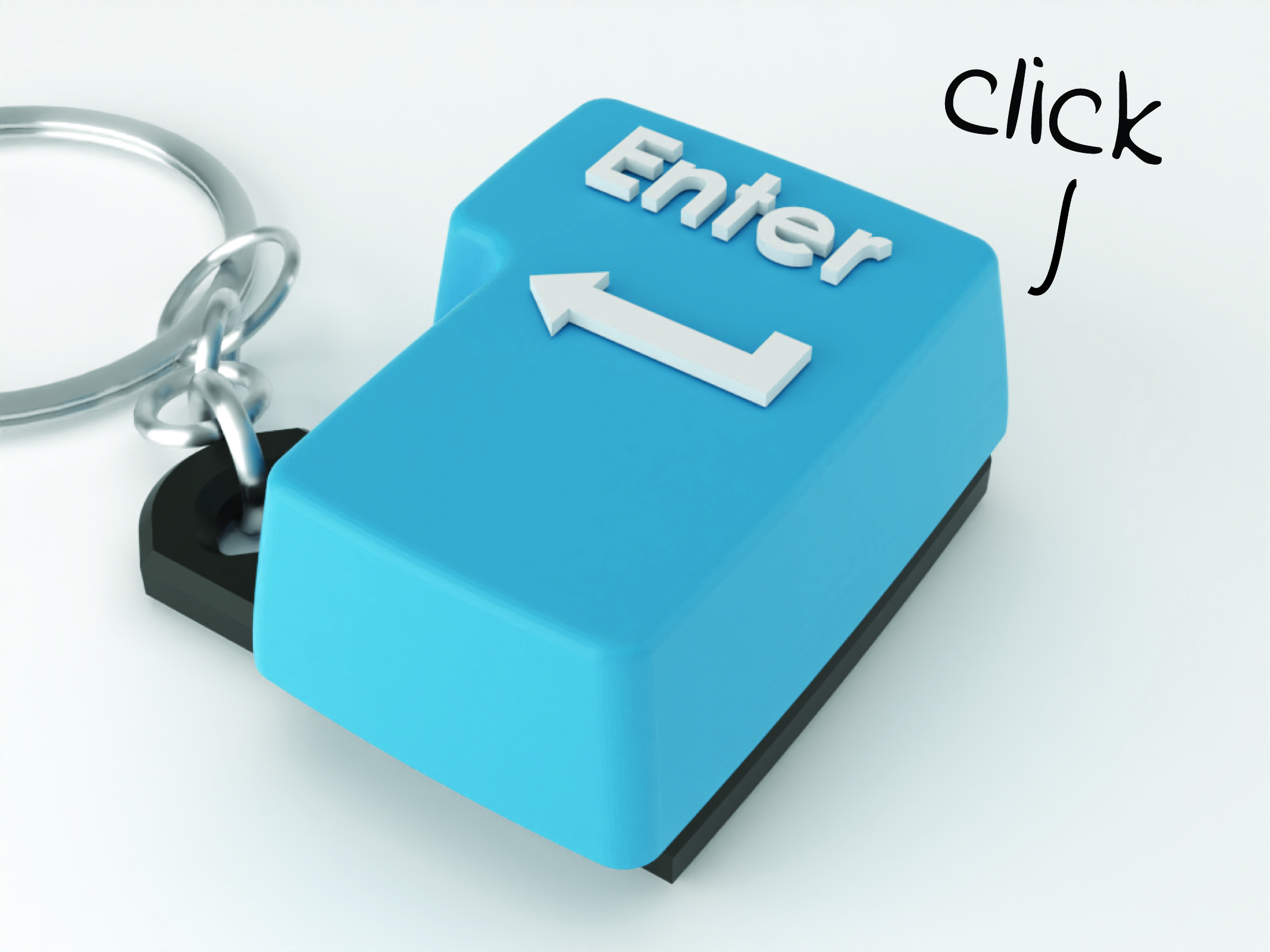 Enter - Keychain fidget button