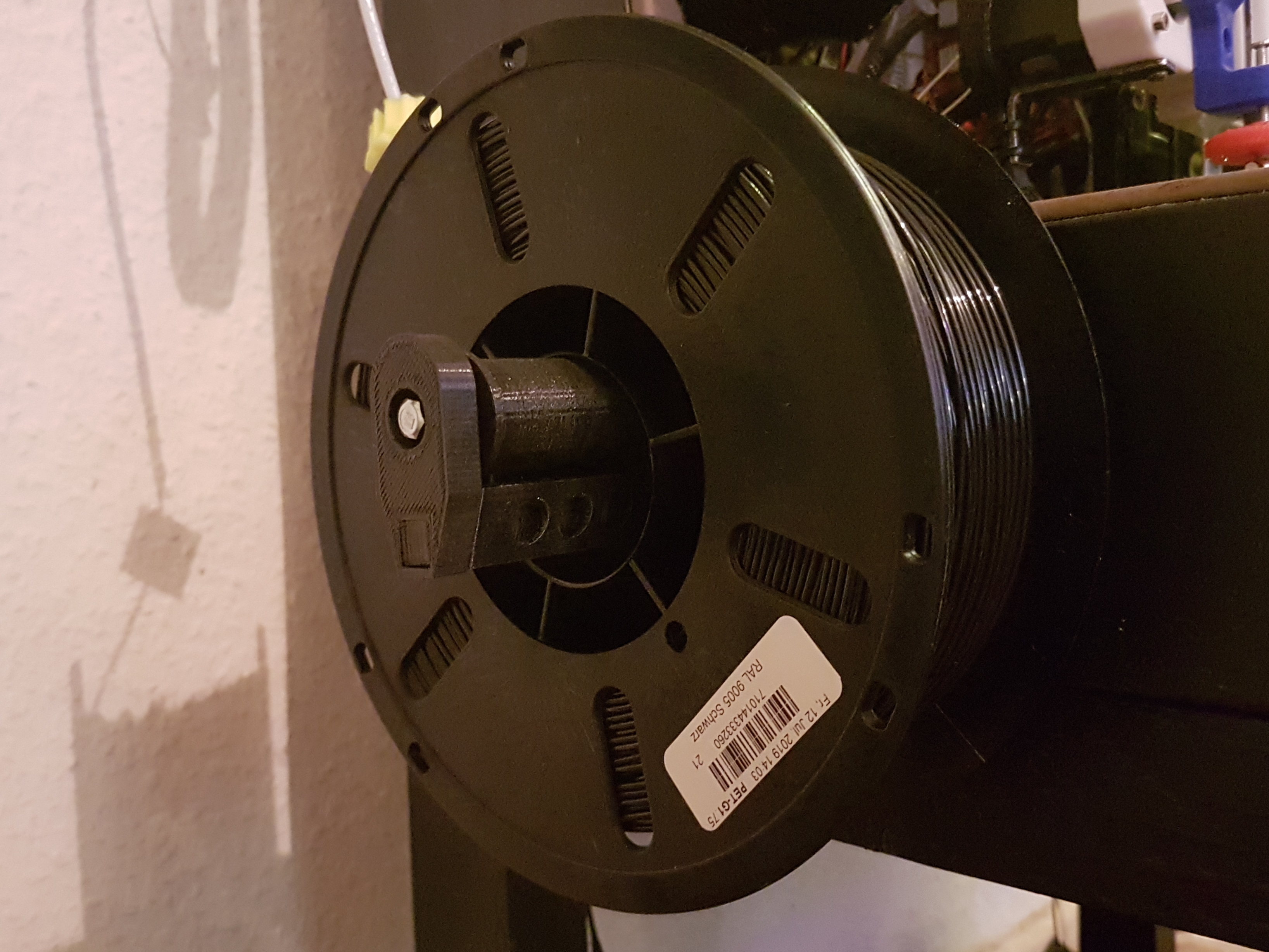Small 1KG Filament Spool Holder (with ball bearing) -- Kleiner 1KG Filament Rollenhalter (mit Kugellager)