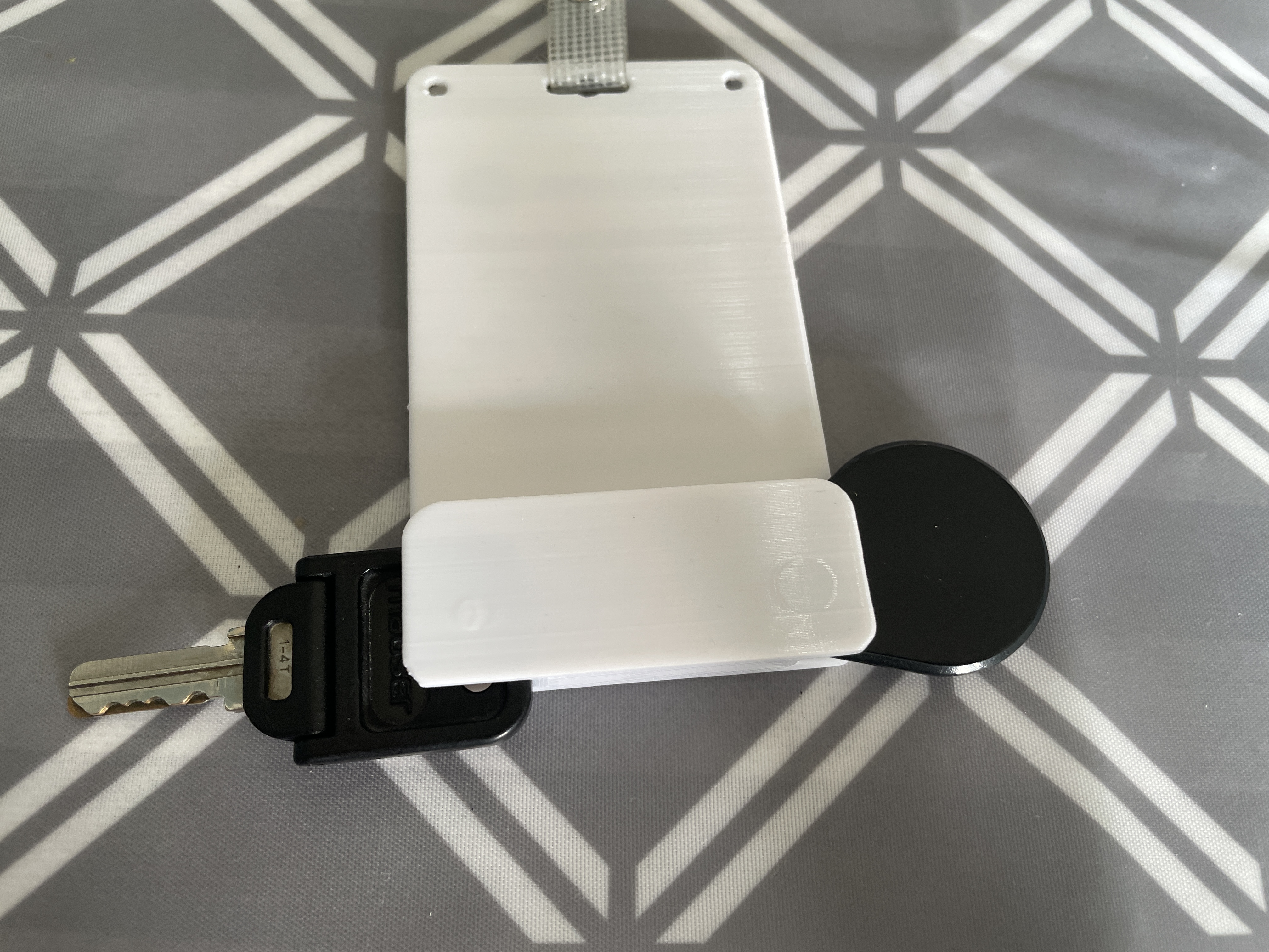 Badgecard Holder with RFID Attachment and Locker Key