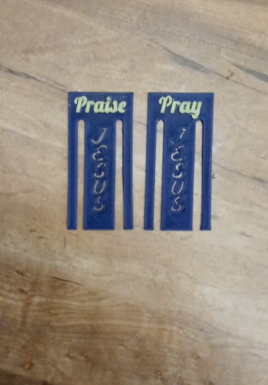 Small Jesus bookmarks (customizable)
