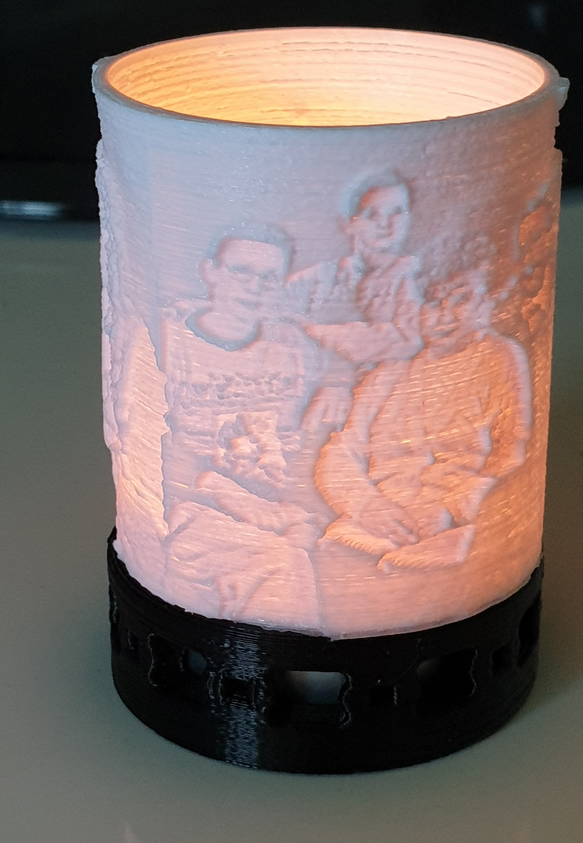 Teelicht mit Lithophane