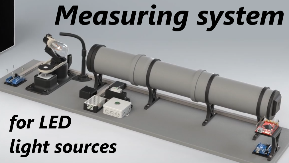 Measuring system for determining the quality of LED light sources - 3D model