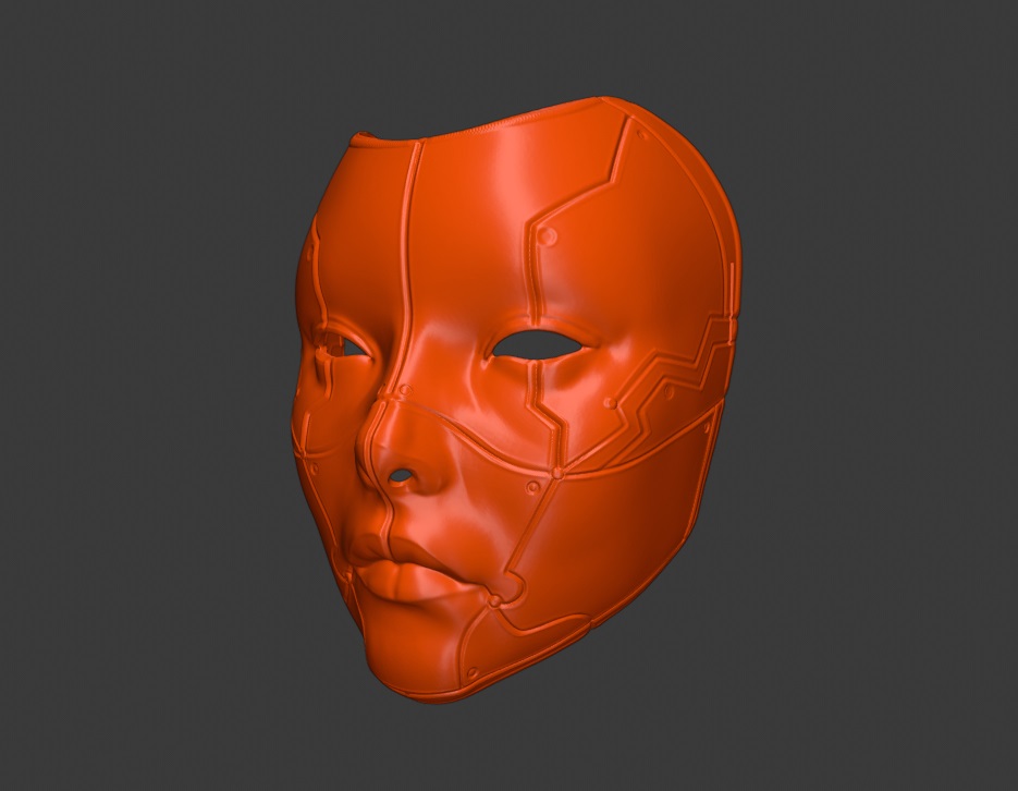 Geisha japanese mask