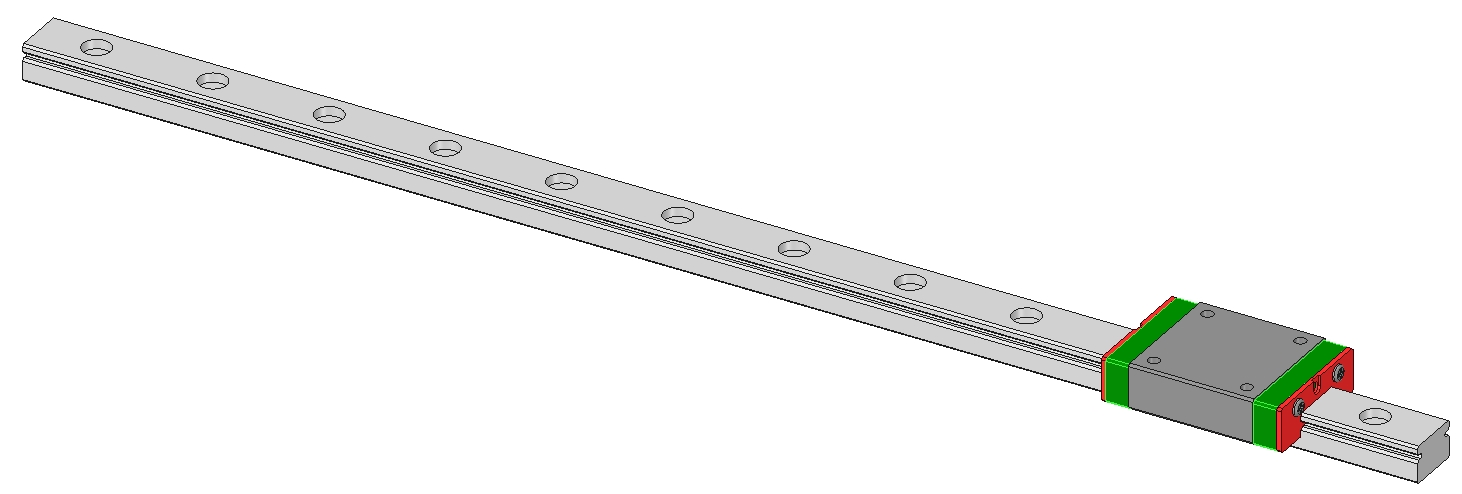 MGN12 Linear Guide + MGN12H Long linear carriage