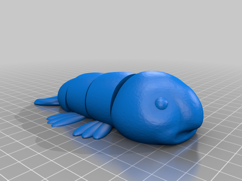 articulated blobfish - Print in Place