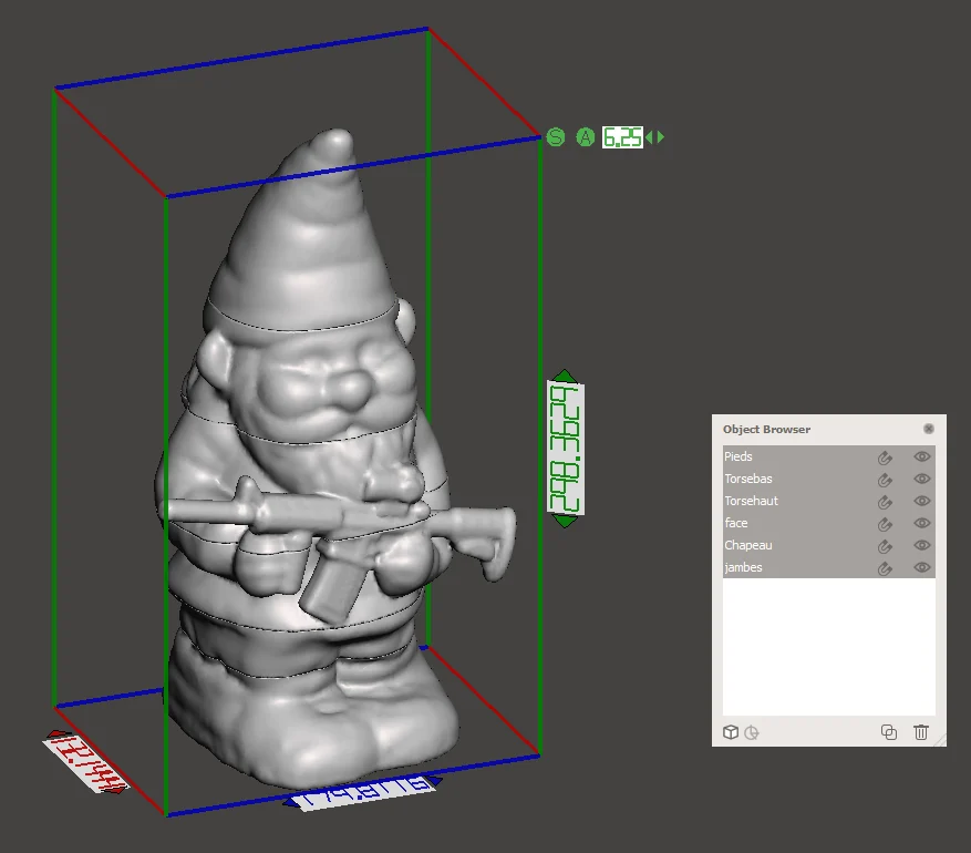 Garden gnome holding m4