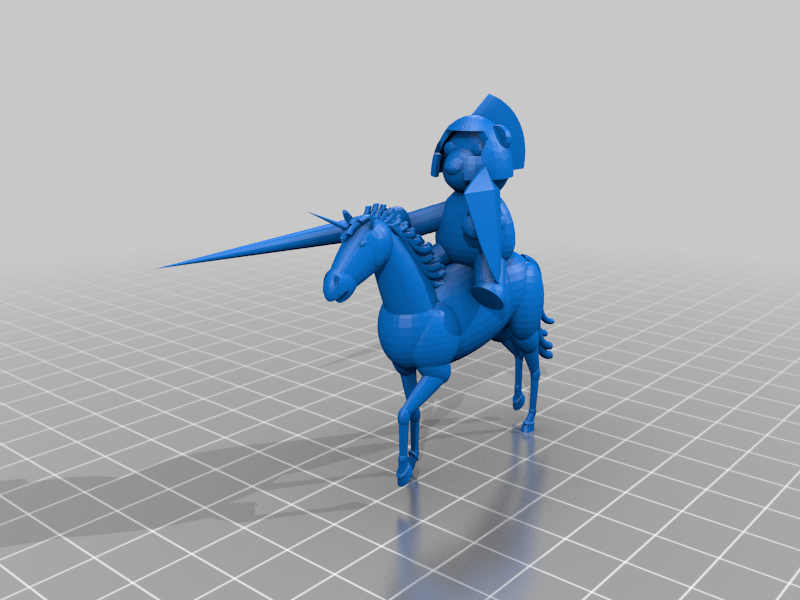 Mounted Teddy Bear Knight