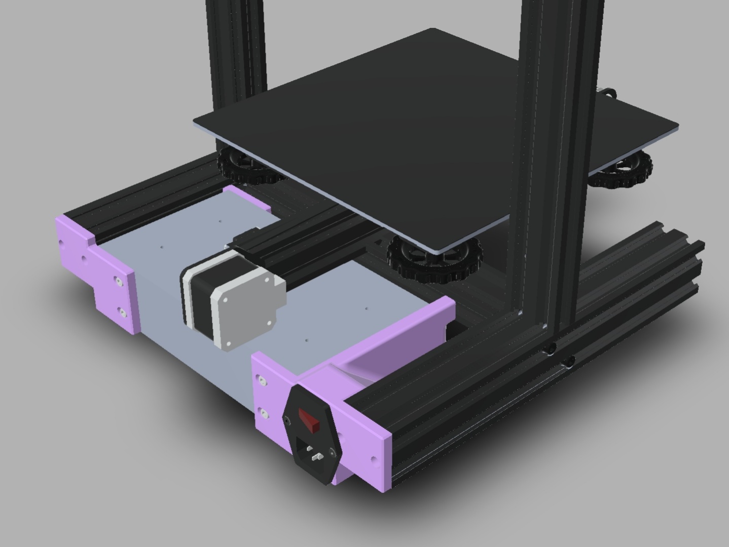 Ender 3 PSU rear mount