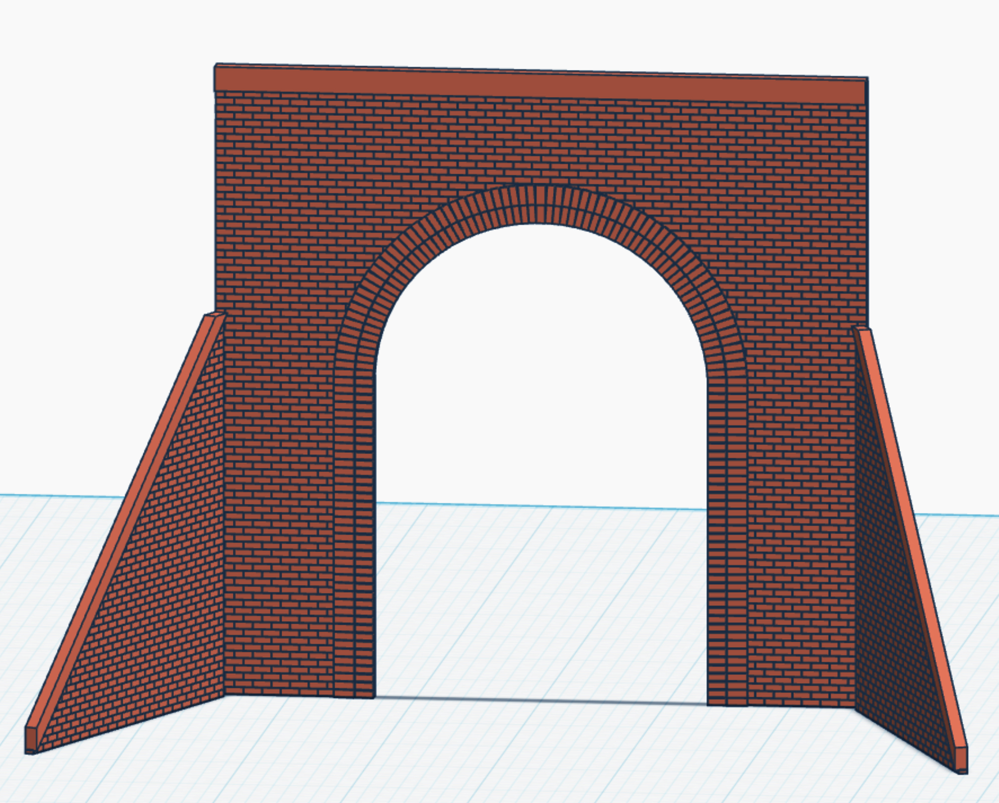 BRICK TUNNEL PORTAL 1:87 HO SCALE