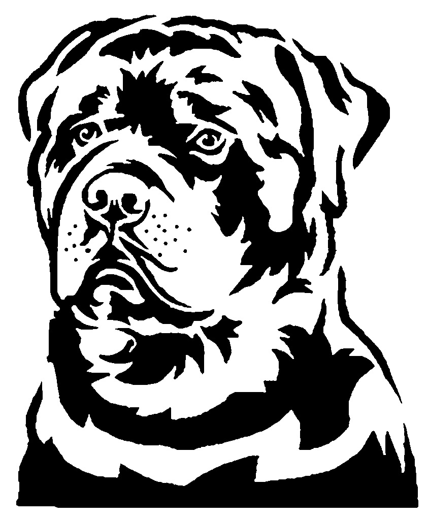 Rottweiler stencil