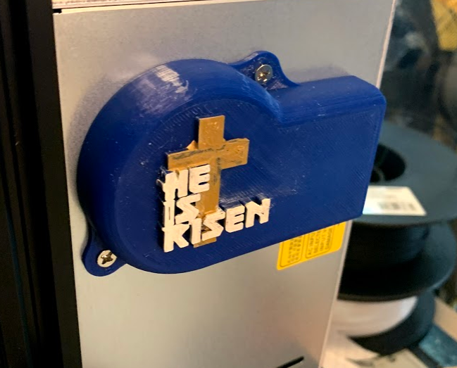 Ender 3 Pro Power Supply Meanwell Baffler with He is Risen cross