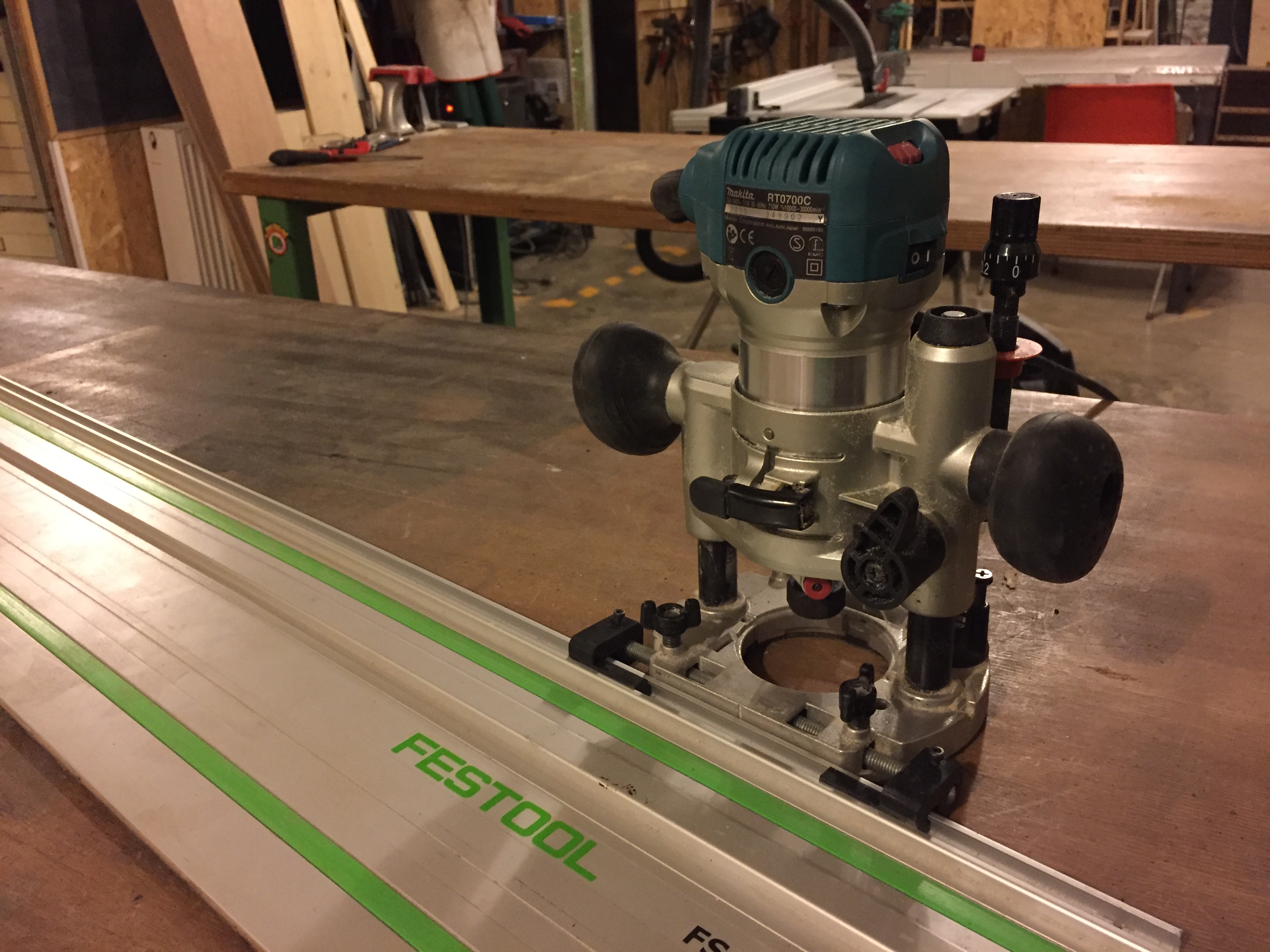 Makita Router To Festools Rail