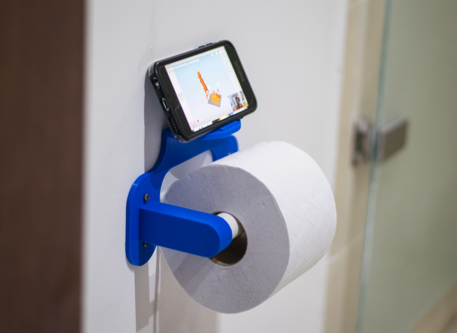 Toilet Paper Phone Stand
