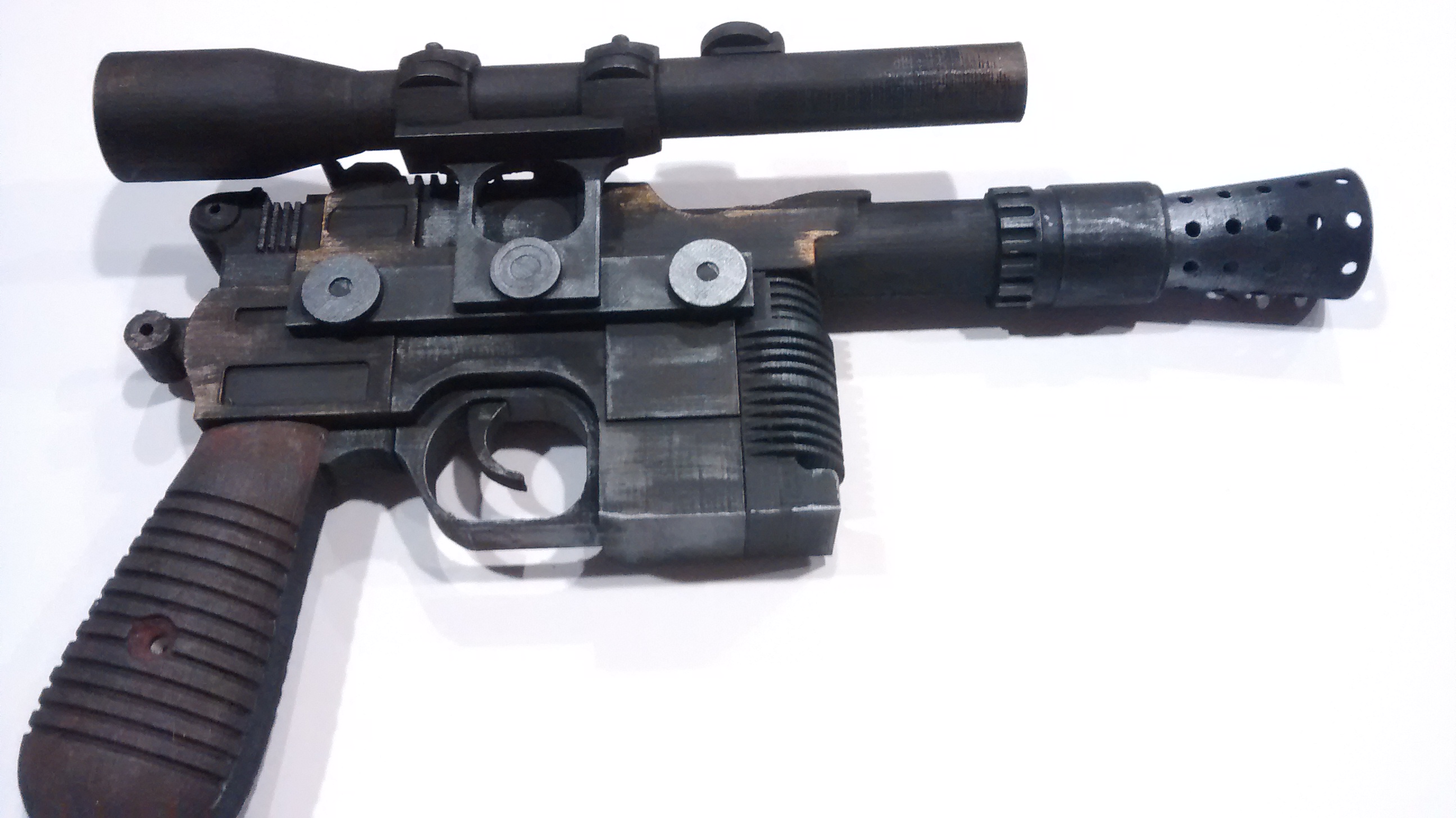 Han Solo Blaster - Optimized for printing