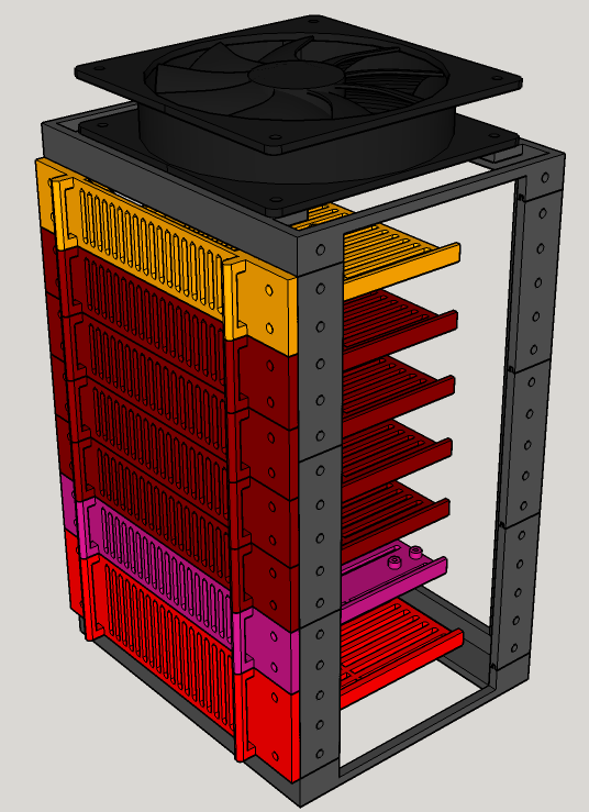 6 inch 4 post rack