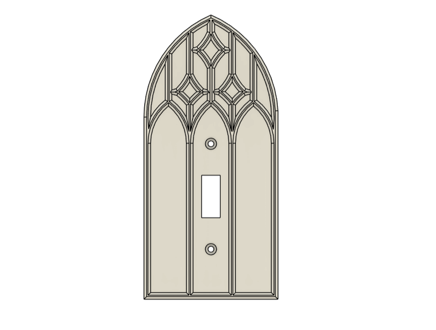 Gothic Victorian Window Light Switch Cover