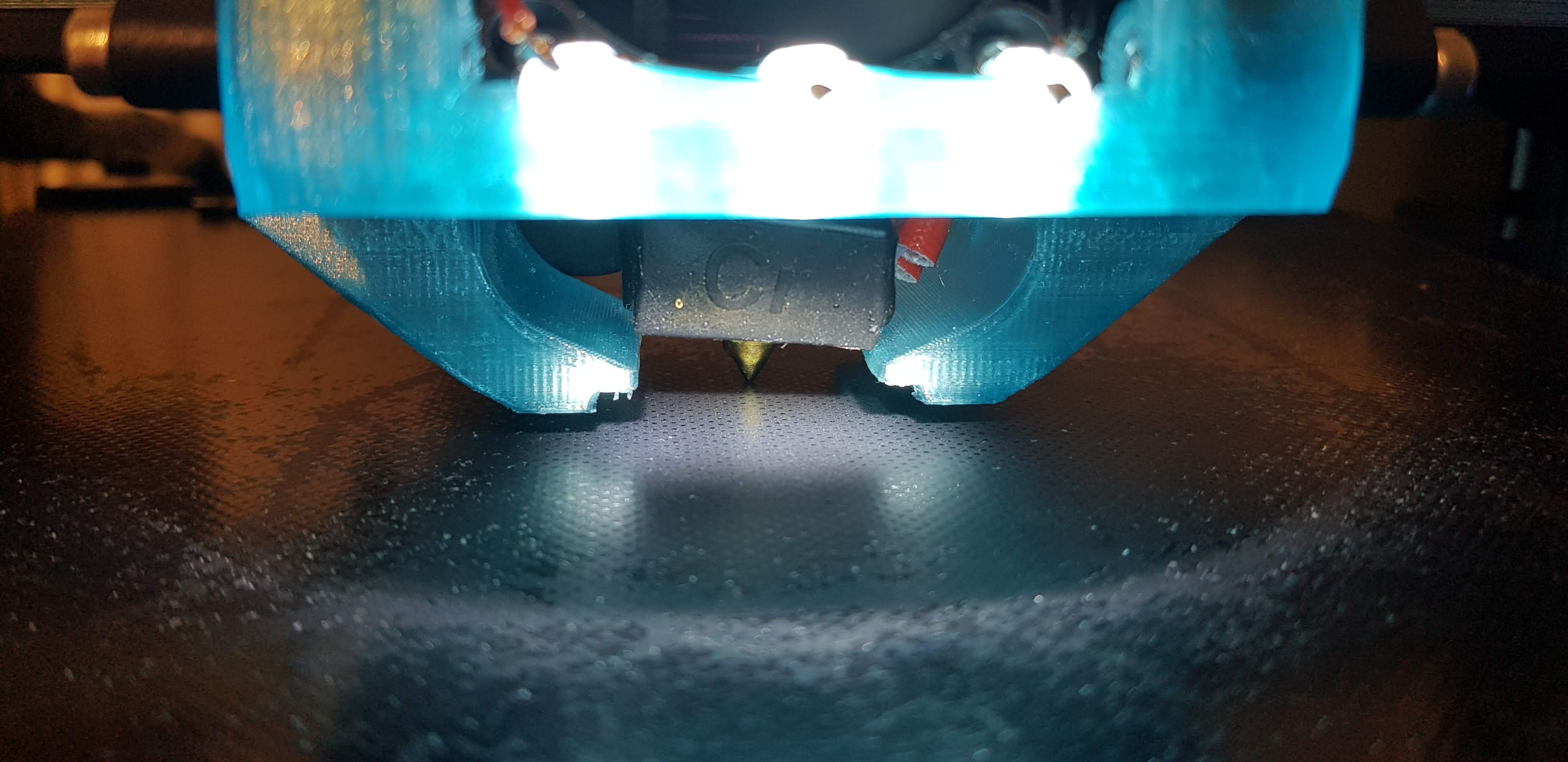 Bar with 5mm LED's for ultimate creality cr10 ender 2 3 double blower fan mount