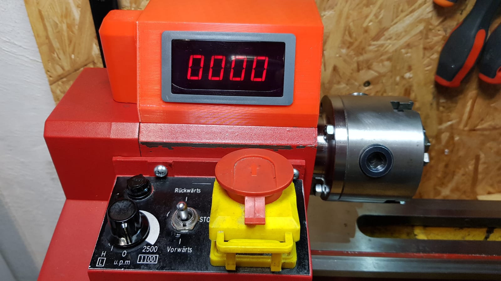 Digital RPM for Mini Lathe Sieg C2 Rotwerk EDM 300
