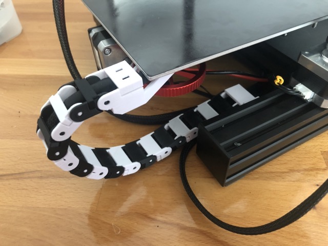 Ender 3 Cable Chain Brackets - Flipped for proper installation