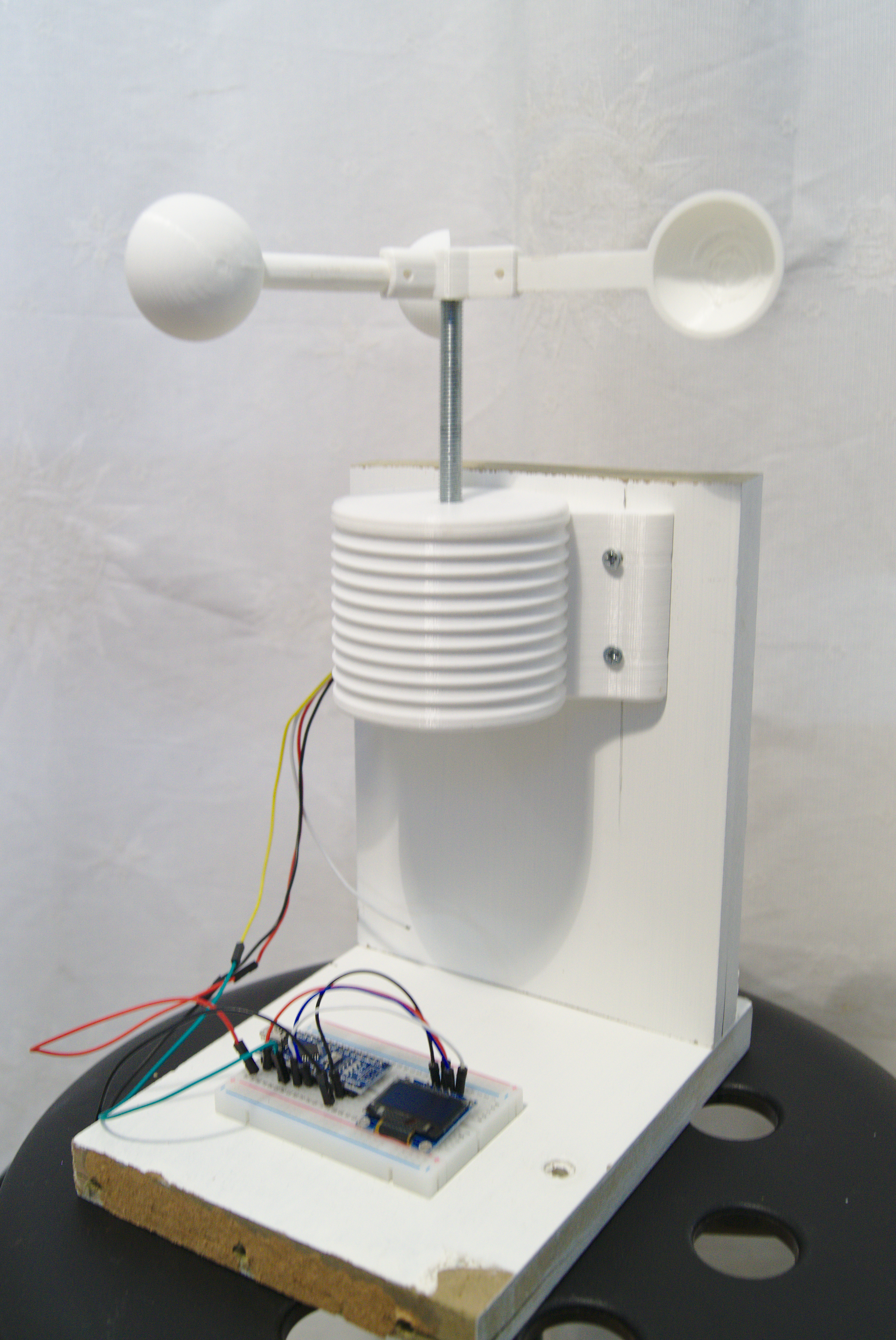 Homemade anemometer