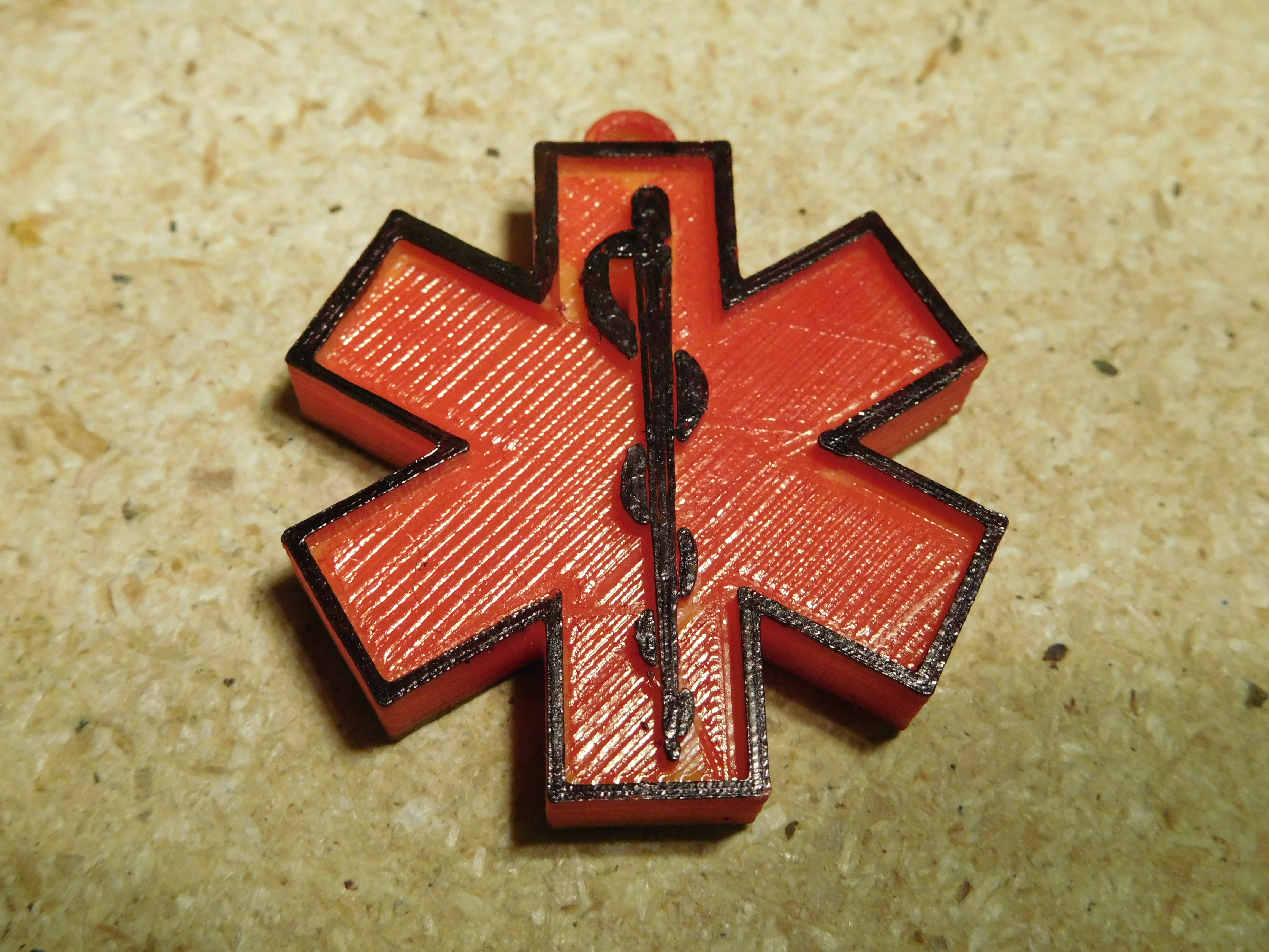 EMT | First Aid | Diabetes | Medical | Star Of Life Keychain Tag