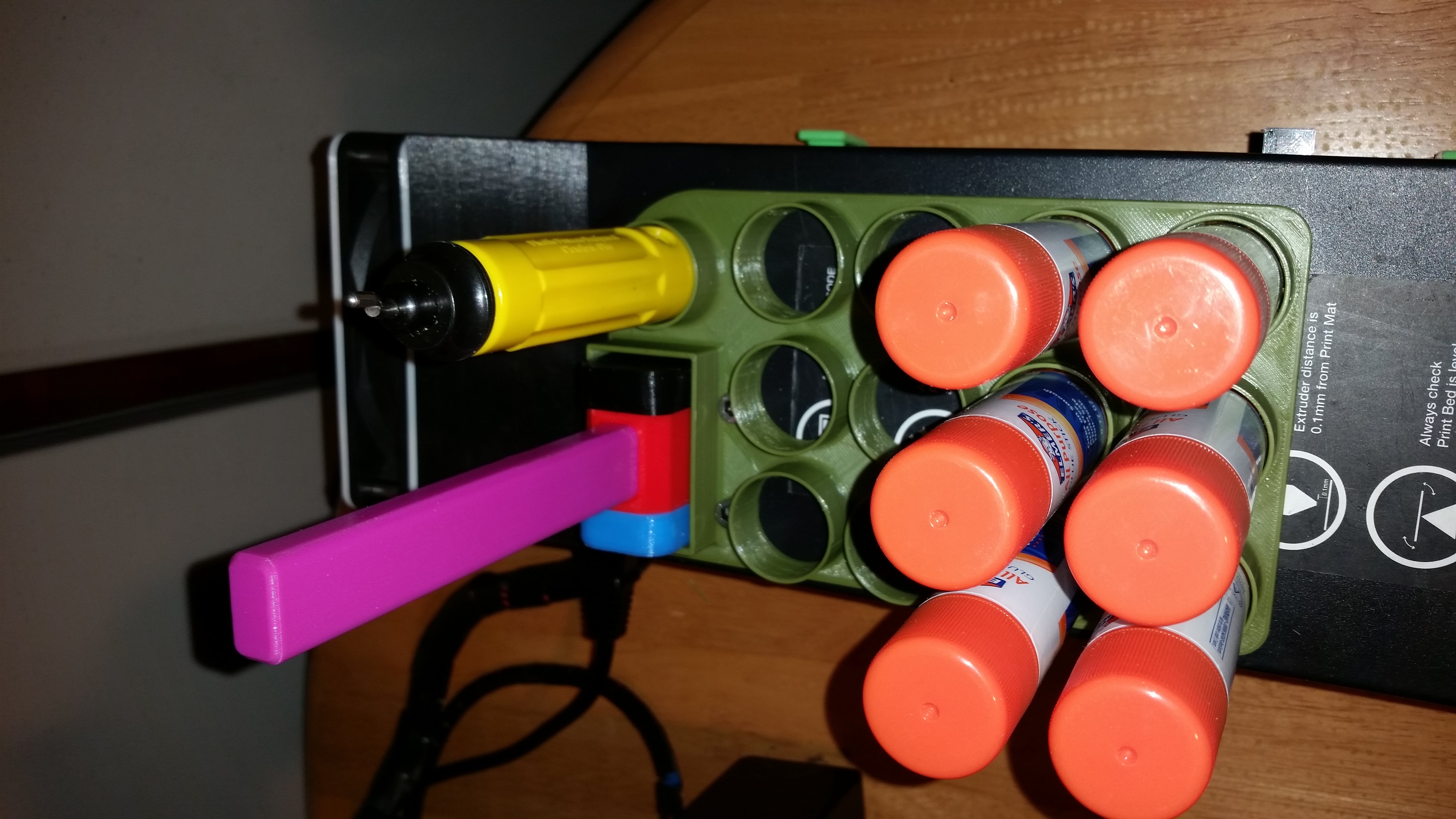 Glue stick holder for Wanhao Duplicator i3 / Monoprice Maker Select