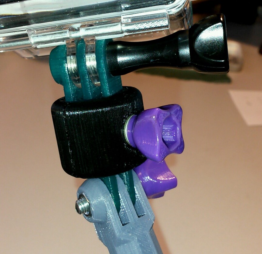 GoPro 360 rotating swivel mount