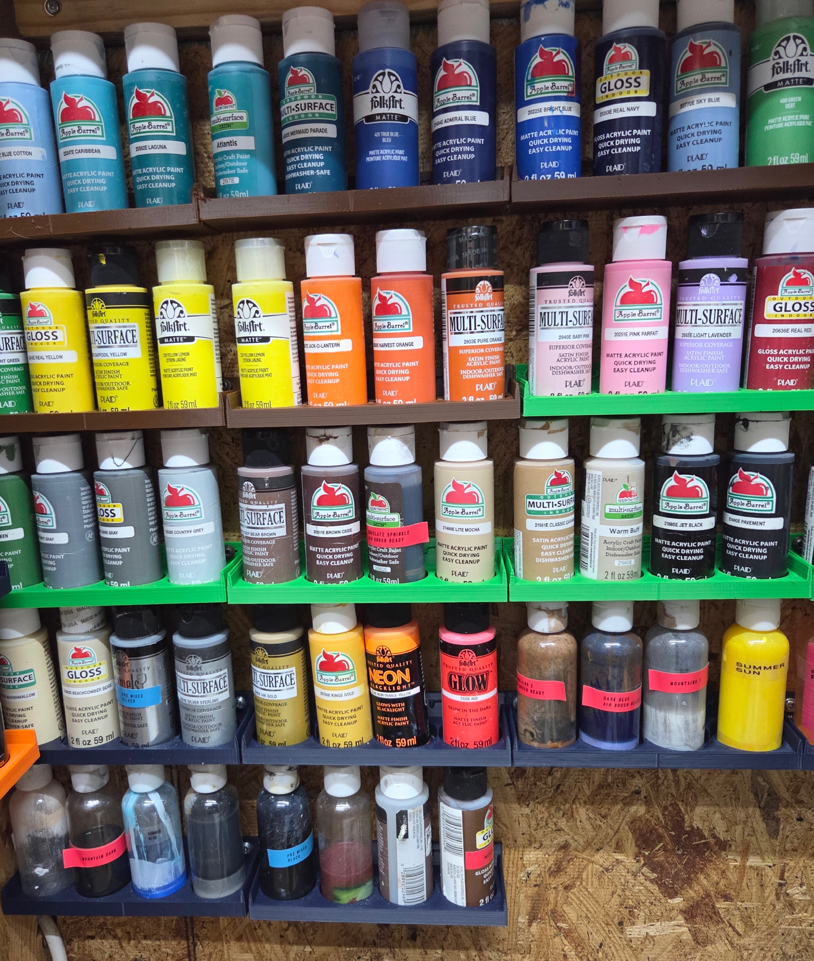 Paint  bottle holders