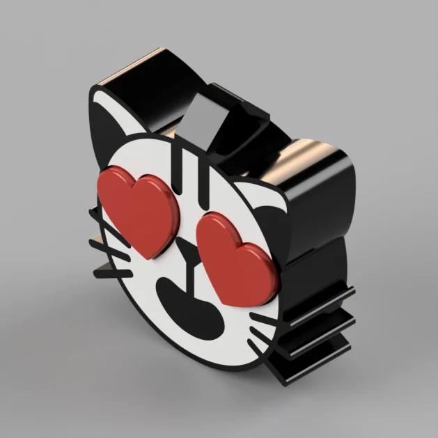 Cat Face Emoji Keychain/Necklace
